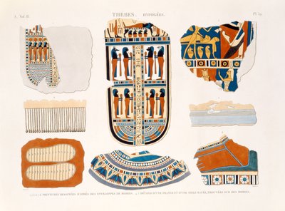 Illustrations of Decorative Details from the Wrappings of Mummies (detail) by Jomard